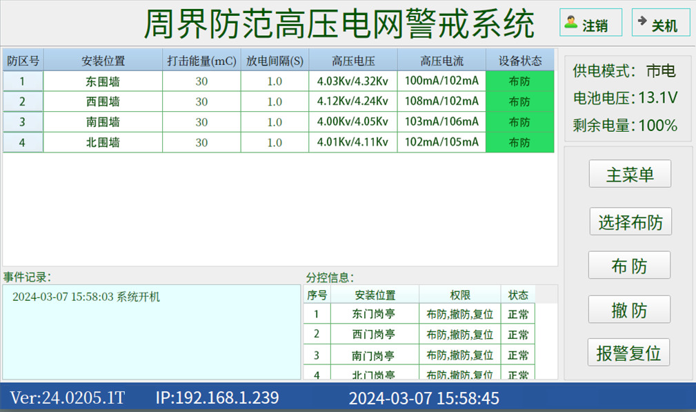 高壓電網(wǎng)周界報(bào)警系統(tǒng)監(jiān)獄等強(qiáng)制性場所專用